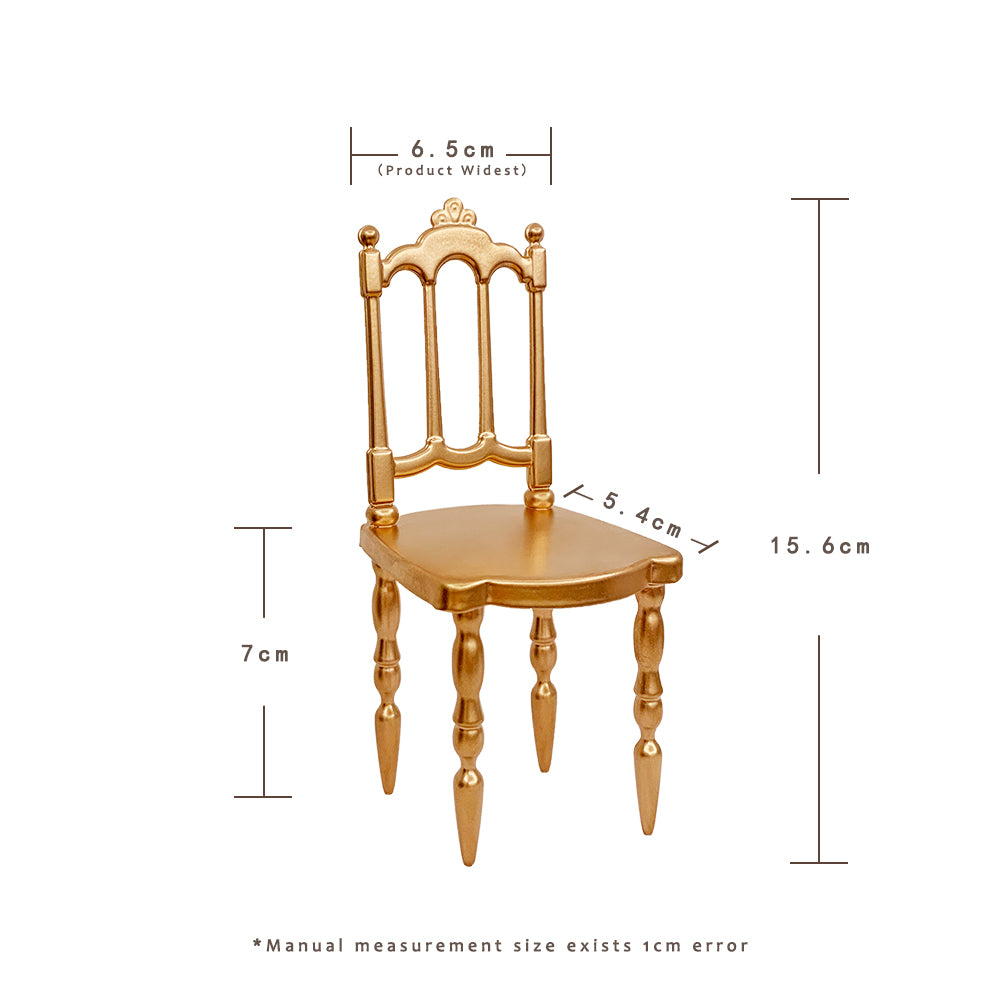 Vintage Coffee Chair and Table set 1/6 Scale Off white Dollhouse Miniature