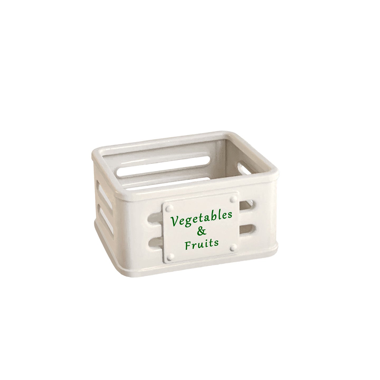 Vegetables & Fruits Set with Metal Crate, 1:6 & 1:12 Scale (14-Piece)