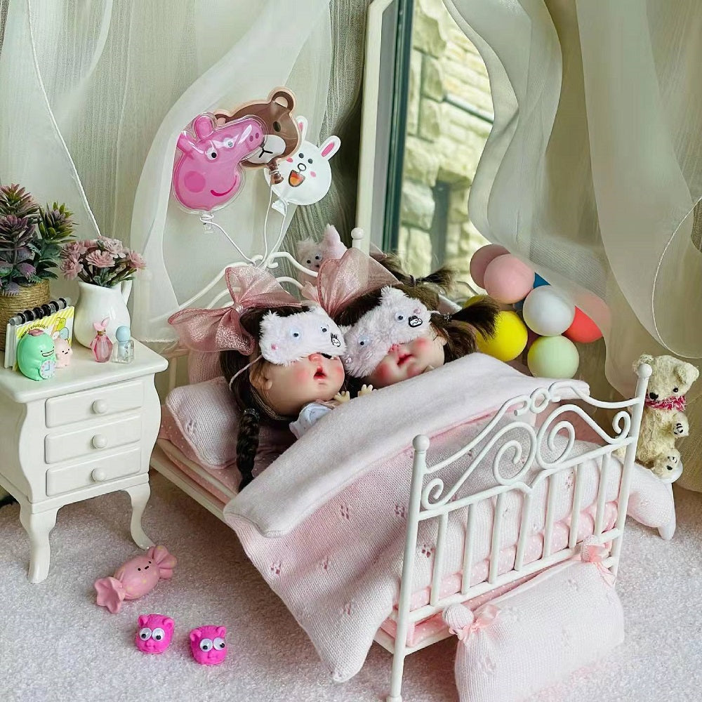 Mini Plant - Pink Carnation 1/6 Scale Dollhouse Miniature