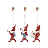 Christmas Ornaments - Pixie Set 3 Pcs Metal Double Sided Crafts