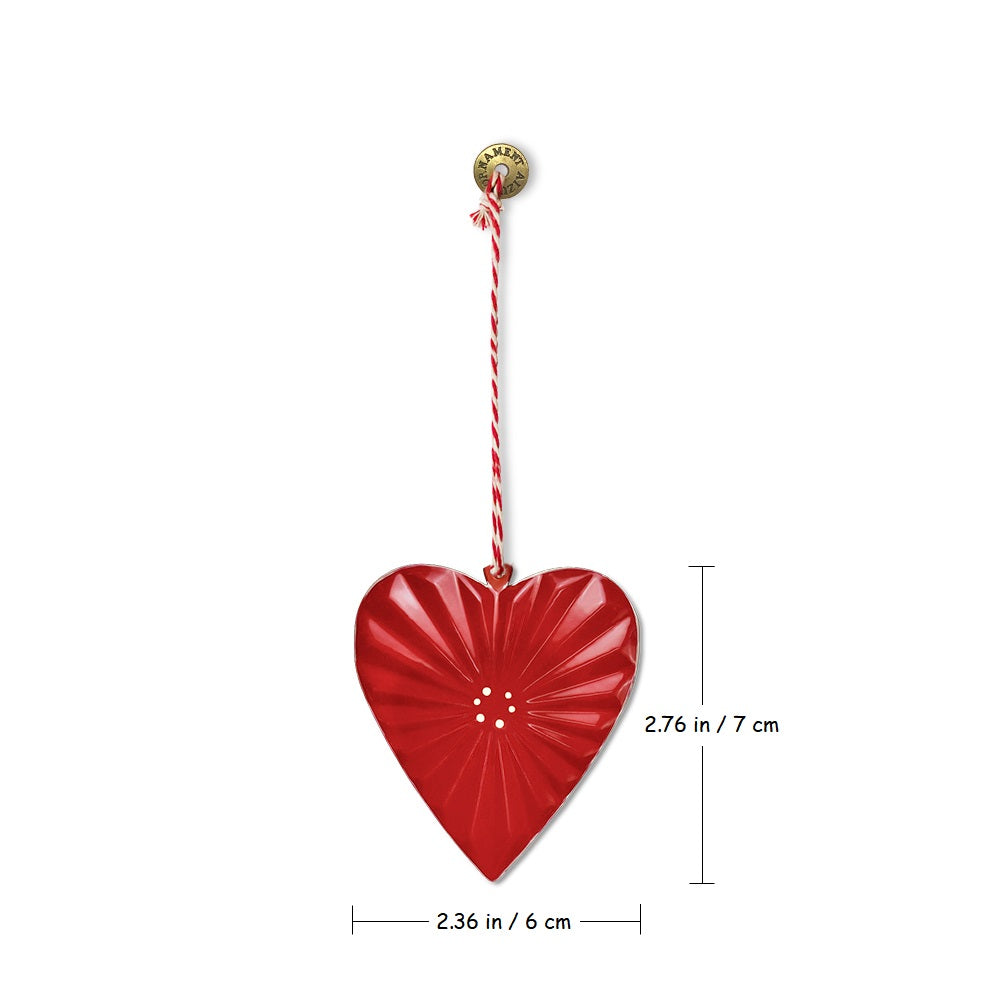 Christmas Ornaments - Heart Metal Double Sided Crafts